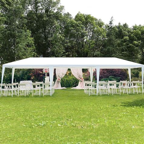 10x30 white party tent gazebo canopy with sidewalls instructions